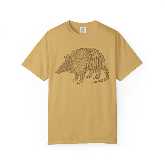 Armadillo Zentangle Illustration T-Shirt