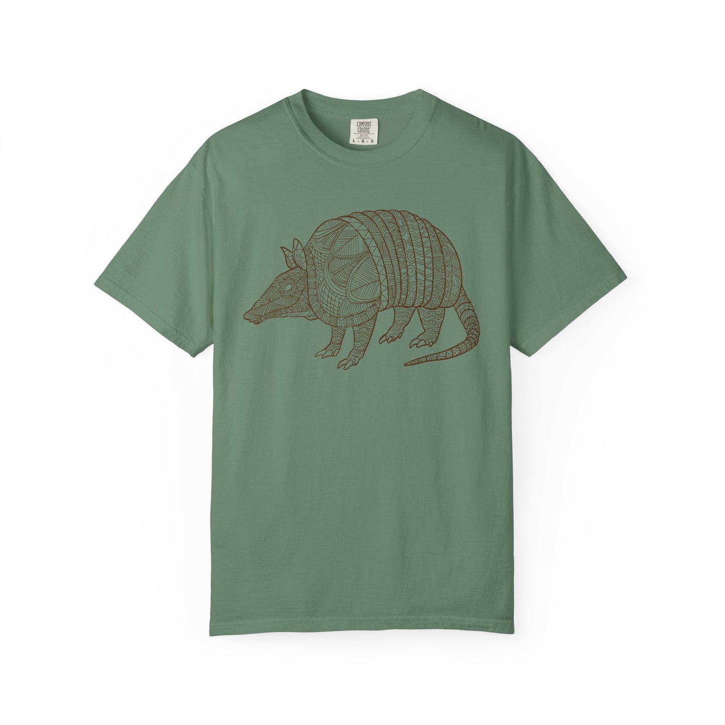 Armadillo Zentangle Illustration T-Shirt