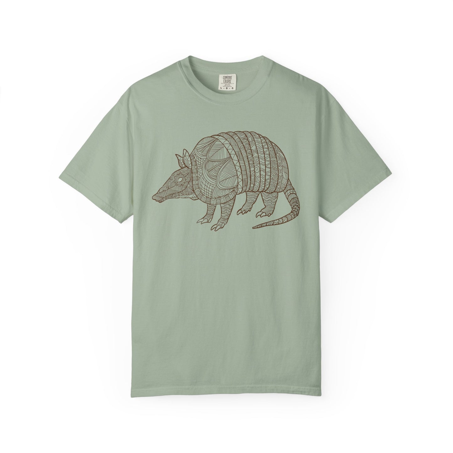 Armadillo Zentangle Illustration T-Shirt