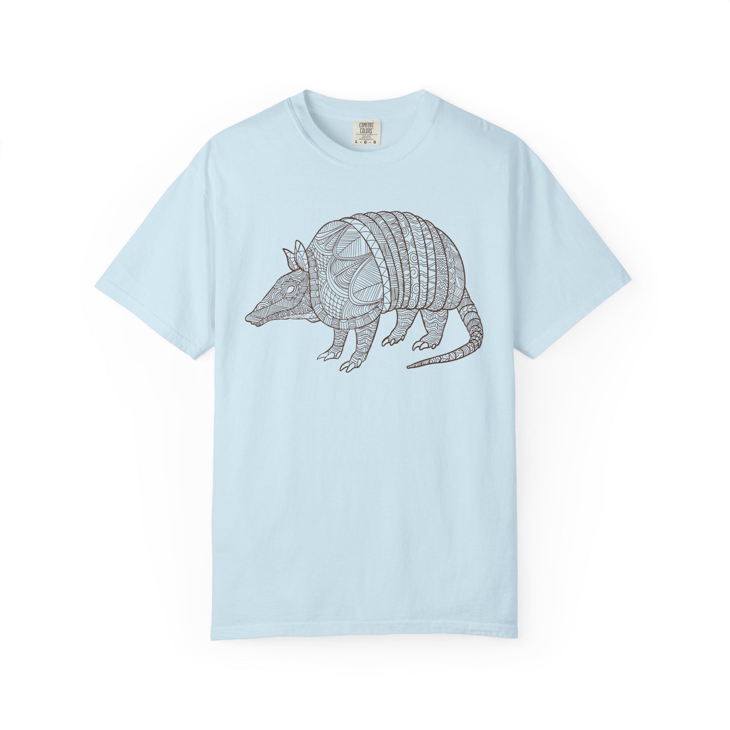Armadillo Zentangle Illustration T-Shirt
