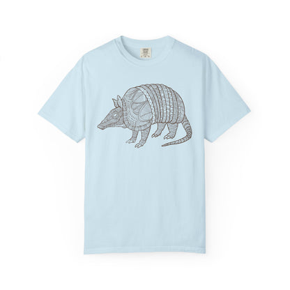 Armadillo Zentangle Illustration T-Shirt