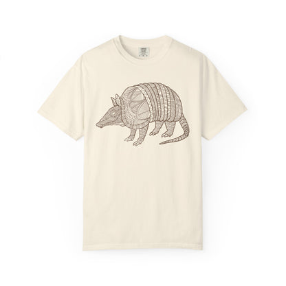 Armadillo Zentangle Illustration T-Shirt