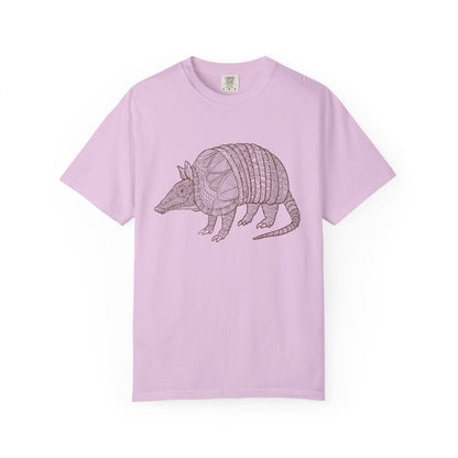Armadillo Zentangle Illustration T-Shirt