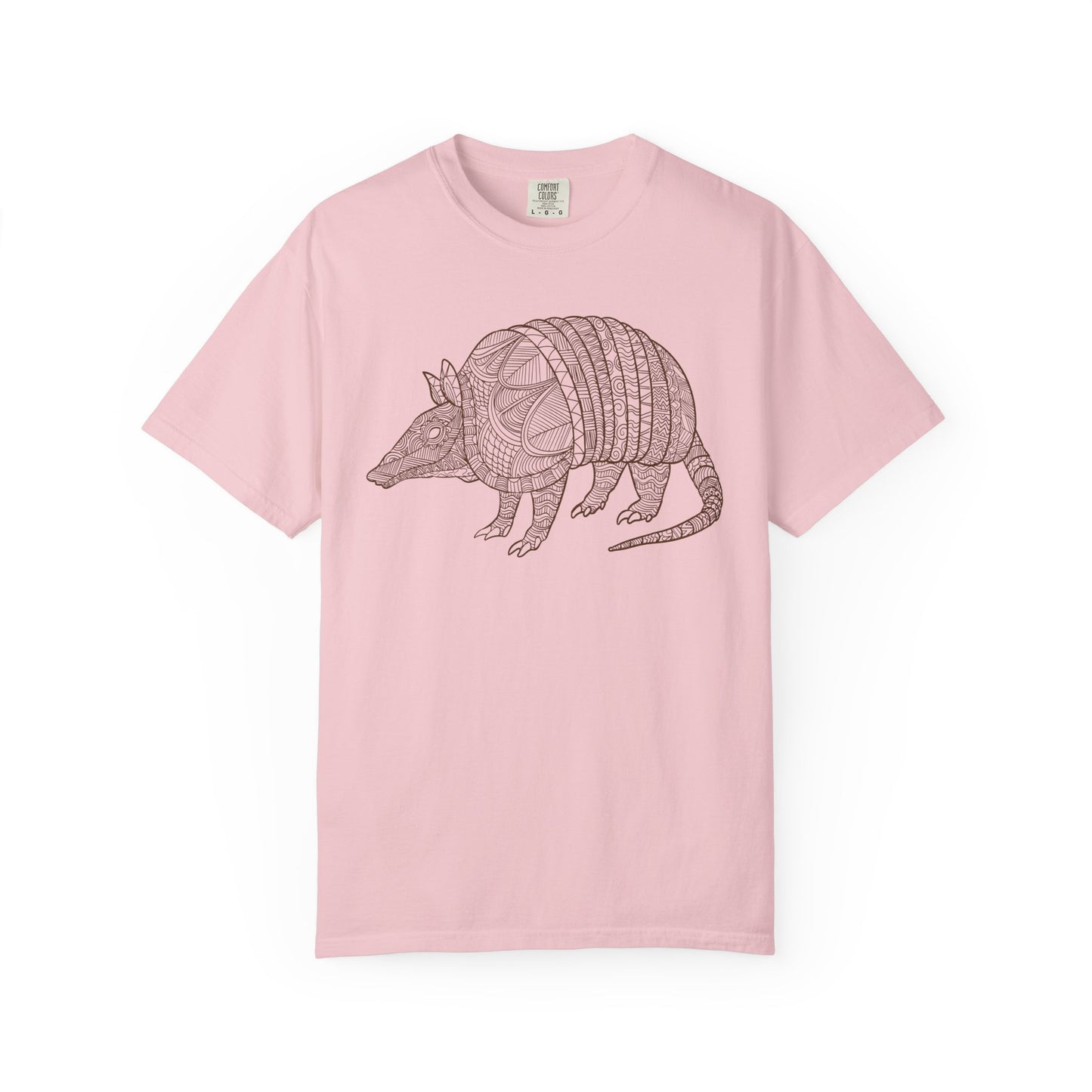 Armadillo Zentangle Illustration T-Shirt