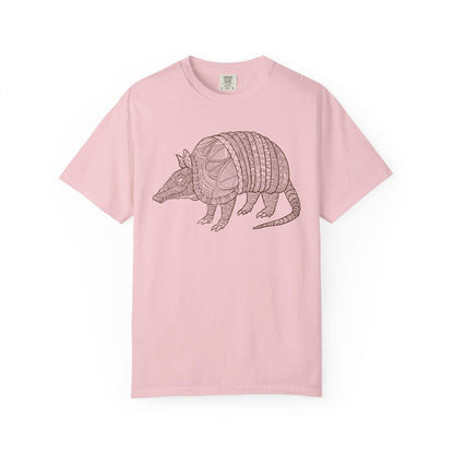 Armadillo Zentangle Illustration T-Shirt