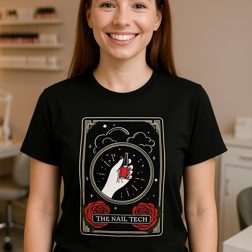 The Nail Tech Tarot Card T-Shirt